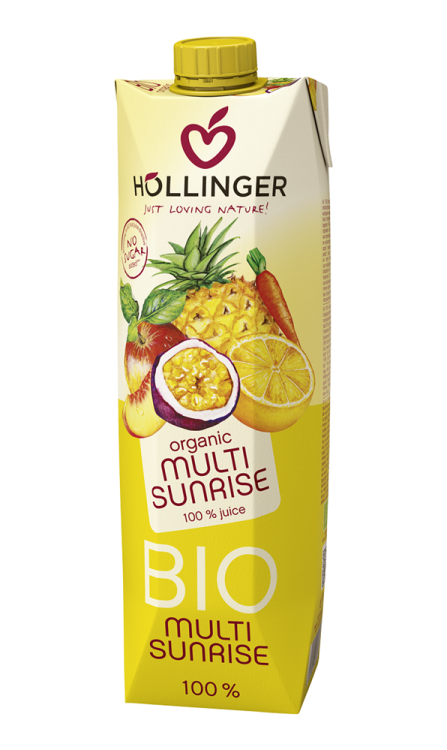 SOK WIELOOWOCOWY Z SOKIEM Z MARCHWI (MULTI SUNRISE) BIO 1 L - HOLLINGER #1