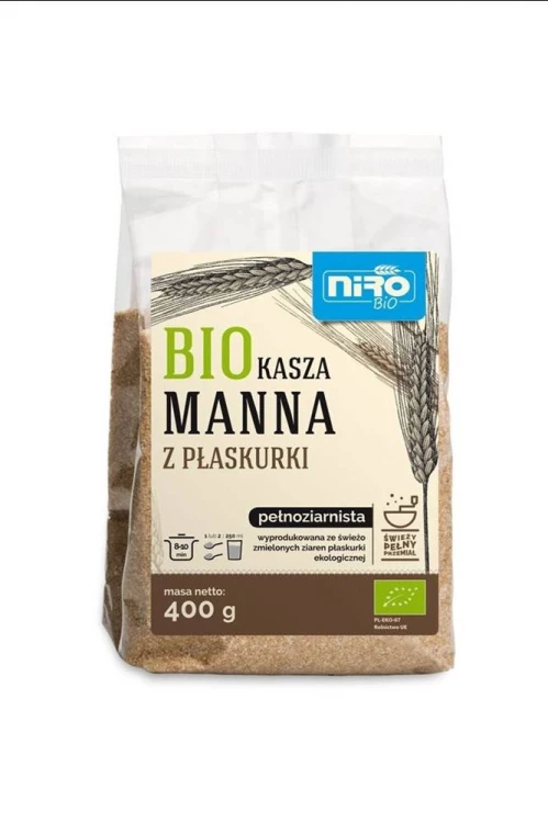 KASZA MANNA Z PŁASKURKI BIO 400 g - NIRO #1