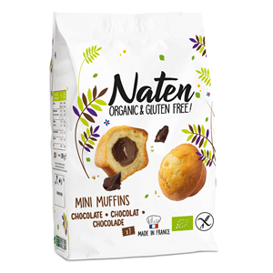  Mini Mufinki z nadzieniem czekoladowym bezglutenowe BIO 200g- Naten #1