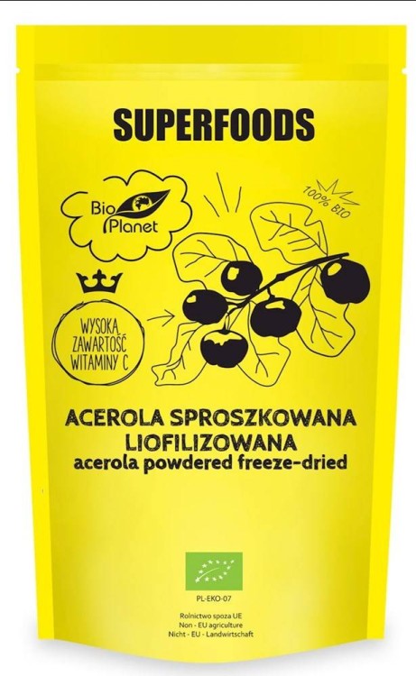 ACEROLA SPROSZKOWANA LIOFILIZOWANA BIO 100 g -  BIO PLANET #1