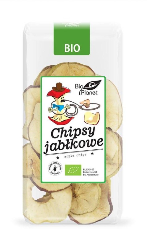 CHIPSY JABŁKOWE BEZGLUTENOWE BIO 30 g - BIO PLANET #1