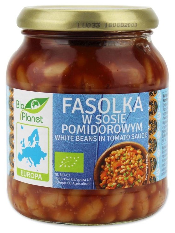 FASOLKA W SOSIE POMIDOROWYM BIO 360 g - BIO PLANET #1