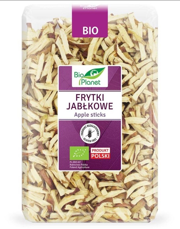 FRYTKI JABŁKOWE BEZGLUTENOWE BIO 300 g - BIO PLANET #1