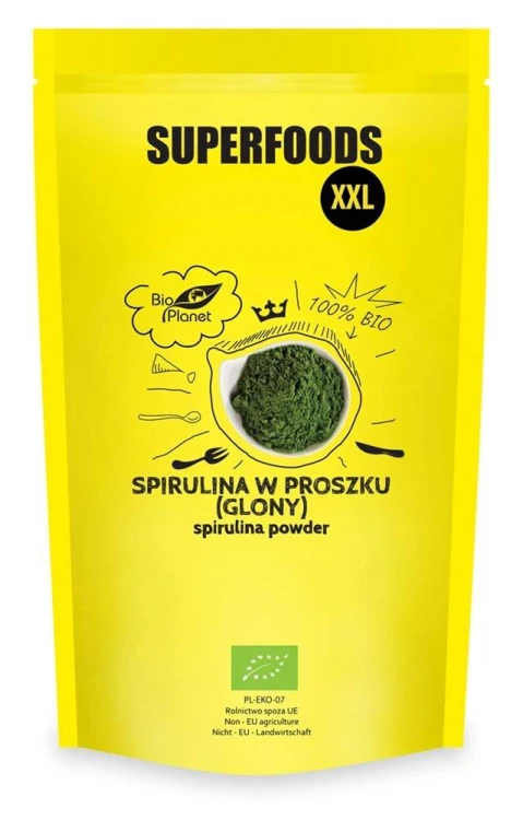 SPIRULINA W PROSZKU (GLONY) BIO 600 g - BIO PLANET #1