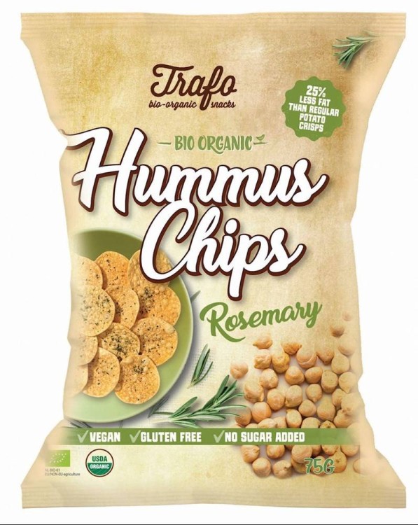CHIPSY Z CIECIERZYCY Z ROZMARYNEM BIO 75 g - TRAFO #1