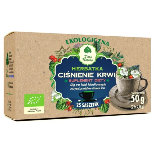 HERBATKA CIŚNIENIE KRWI BIO (25 x 2 g) 50 g - DARY NATURY #1
