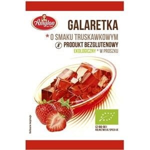 Galaretka o smaku truskawkowym bezglutenowa BIO 40g AMYLON #1