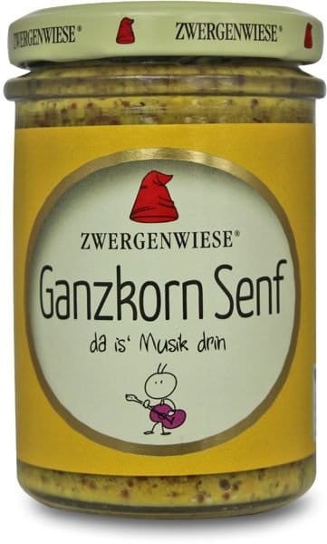 Musztarda z całymi ziarnami bezglutenowa BIO 160ml - Zwergenwiese #1