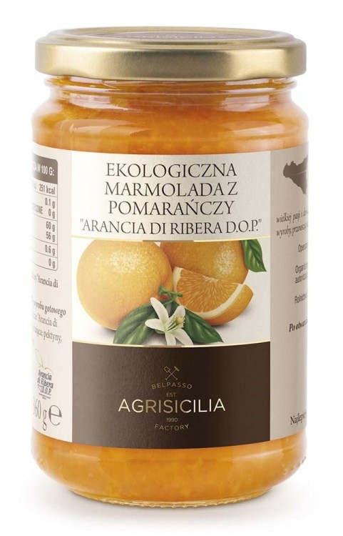 MARMOLADA Z POMARAŃCZY BIO 360 g - AGRISICILIA #1