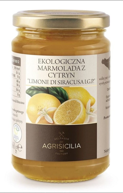 MARMOLADA Z CYTRYN BIO 360 g - AGRISICILIA #1