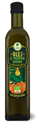 OLEJ Z PESTEK DYNI TŁOCZONY NA ZIMNO BIO 500 ml - DARY NATURY #1