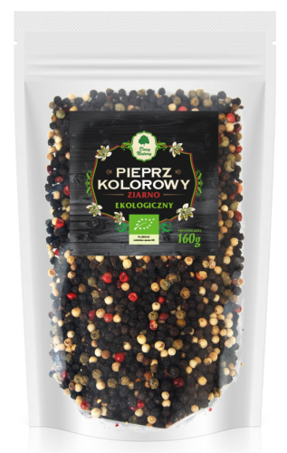 PIEPRZ KOLOROWY ZIARNO (UZUPEŁNIENIE) BIO 160 g - DARY NATURY #1
