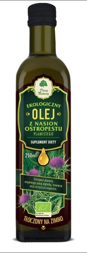 OLEJ Z OSTROPESTU PLAMISTEGO VIRGIN BIO 250 ml - DARY NATURY #1