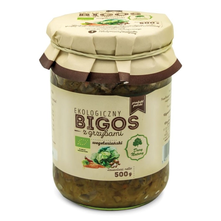 BIGOS WEGETARIAŃSKI Z GRZYBAMI BIO 500 g - DARY NATURY #1