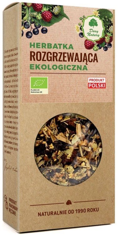 HERBATKA ROZGRZEWAJĄCA BIO 50 g - DARY NATURY #1
