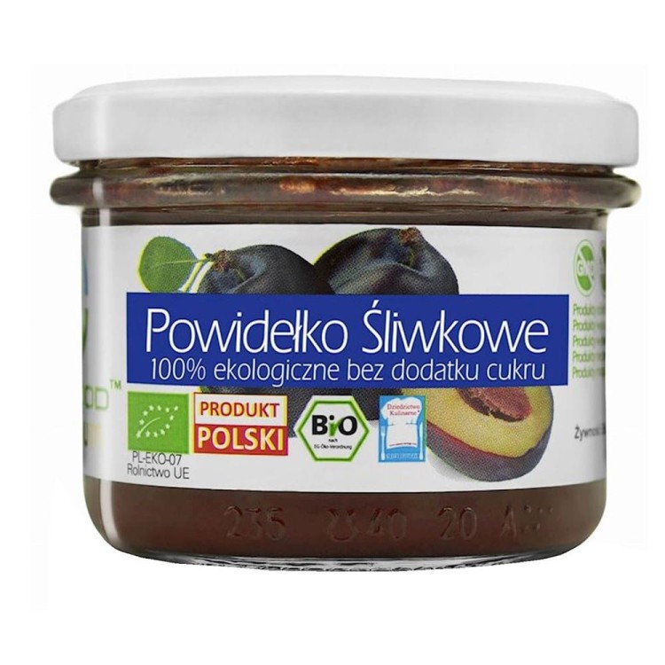 POWIDEŁKO ŚLIWKOWE BEZ DODATKU CUKRU 180 g - BIO FOOD #1