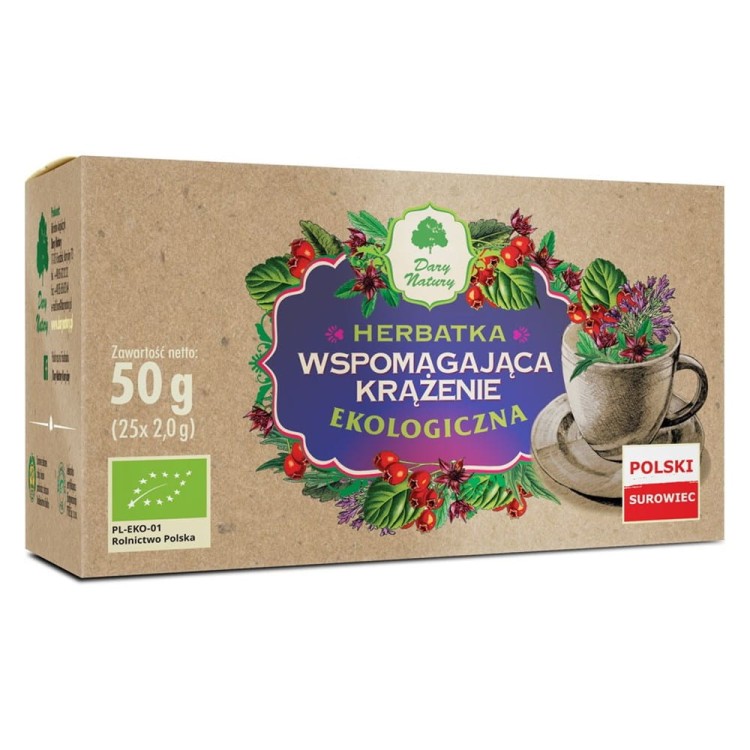 HERBATKA WSPOMAGAJĄCA KRĄŻENIE BIO (25 x 2 g) 50 g - DARY NATURY #1