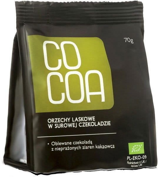 Orzechy laskowe w surowej czekoladzie BIO 70g - Cocoa #1