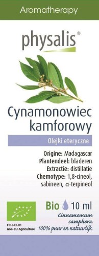 OLEJEK ETERYCZNY CYNAMONOWIEC KAMFOROWY (RAVINTSARA) BIO 10 ml - PHYSALIS #1