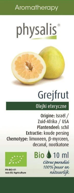 OLEJEK ETERYCZNY GREJPFRUT (POMPELMOES) BIO 10 ml - PHYSALIS #1