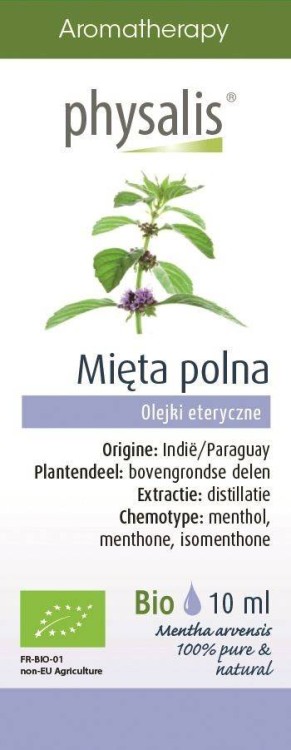 OLEJEK ETERYCZNY MIĘTA POLNA (AKKERMUNT) BIO 10 ml - PHYSALIS #1