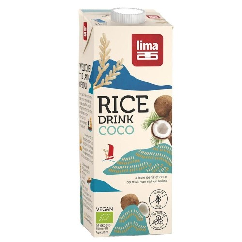 NAPÓJ RYŻOWO - KOKOSOWY BEZ DODATKU CUKRÓW BEZGLUTENOWY BIO 1 L - LIMA #1