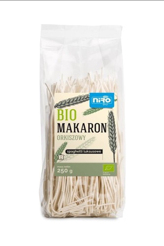 MAKARON (ORKISZOWY) SPAGHETTI LUKSUSOWY BIO 250 g - NIRO #1