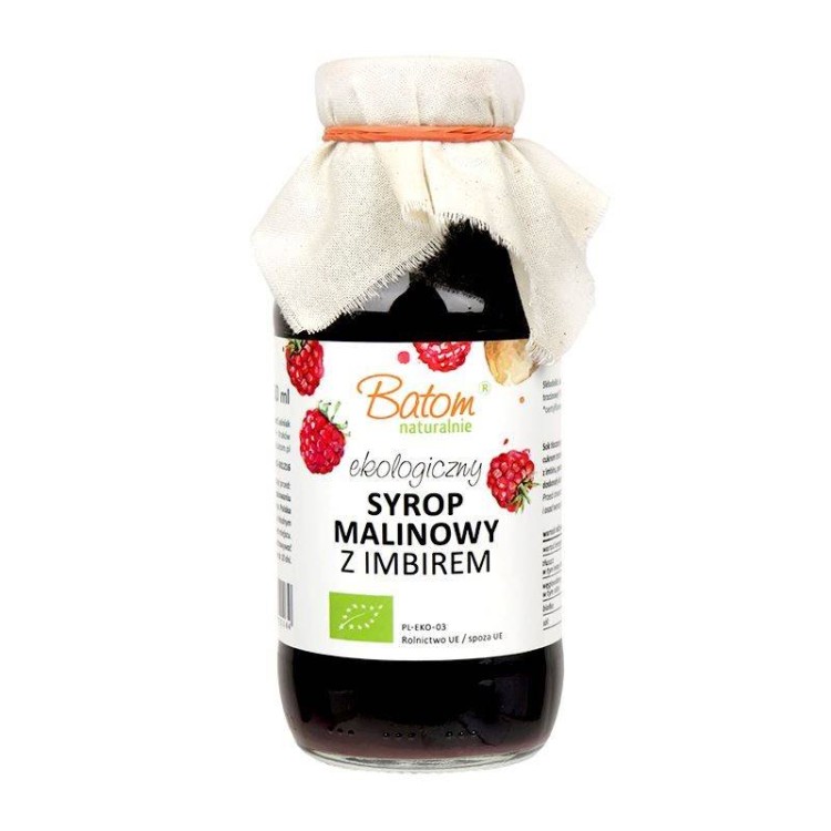 SYROP MALINOWY Z IMBIREM BIO 330 ml - BATOM #1