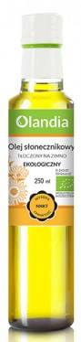 OLEJ SŁONECZNIKOWY TŁOCZONY NA ZIMNO BIO 250 ml - OLANDIA #1