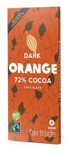 CZEKOLADA GORZKA Z KAWAŁKAMI POMARAŃCZY FAIR TRADE BIO 100 g - OXFAM #1