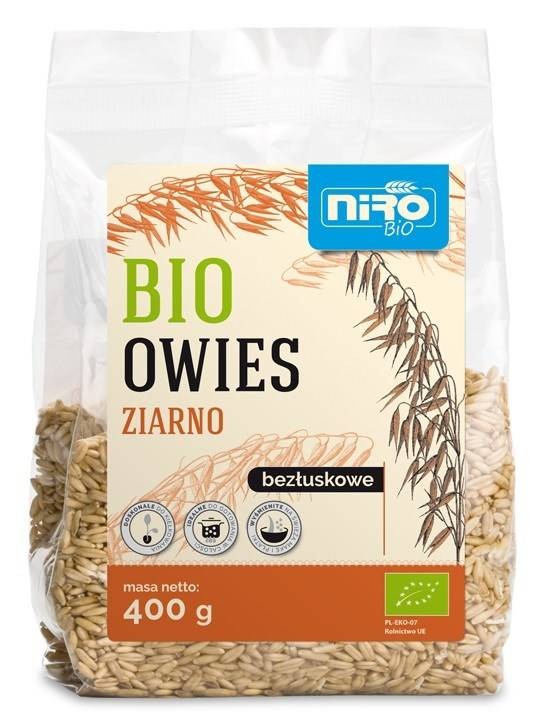OWIES ZIARNO BEZŁUSKOWE BIO 400 g - NIRO #1