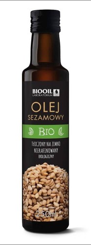 OLEJ SEZAMOWY TŁOCZONY NA ZIMNO BIO 250 ml - BIOOIL #1