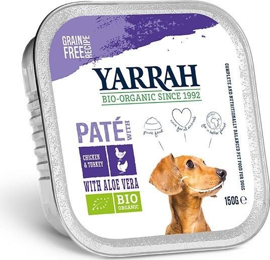 (DLA PSA) PASZTET Z KURCZAKA, WOŁOWINY I INDYKA Z ALOESEM BIO 150 g - YARRAH #1