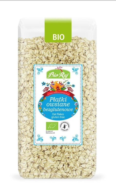 PŁATKI OWSIANE BEZGLUTENOWE BIO 350 g - BIO RAJ #1