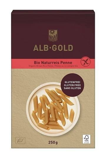MAKARON (RYŻOWY RAZOWY) PENNE BEZGLUTENOWY BIO 250 g - ALB GOLD #1