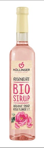 SYROP O SMAKU RÓŻANYM BIO 500 ml - HOLLINGER #1