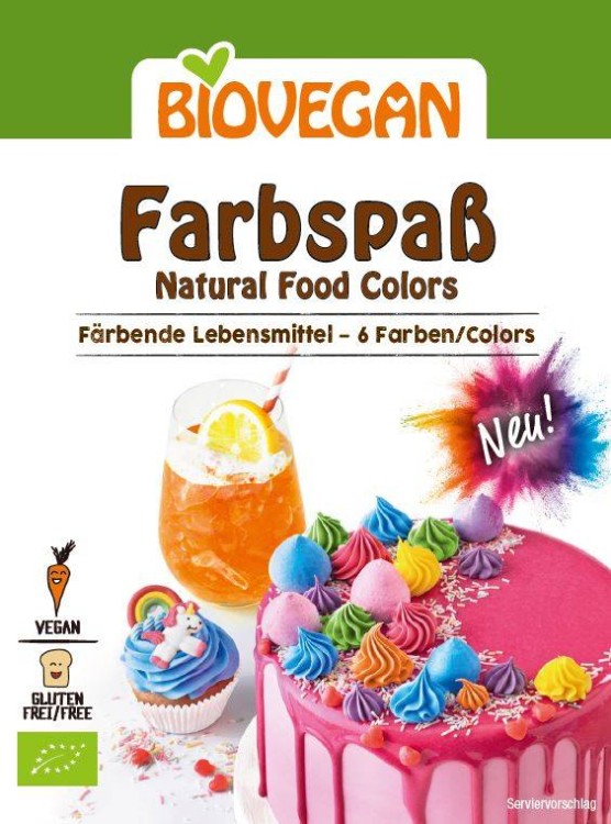 Barwniki spożywcze bezglutenowe BIO  6 x 8 g - Bio Vegan #1