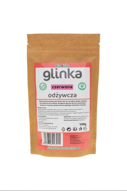 GLINKA KOSMETYCZNA CZERWONA ODŻYWCZA 100 g - BIOMIKA (BIO4YOU) #1