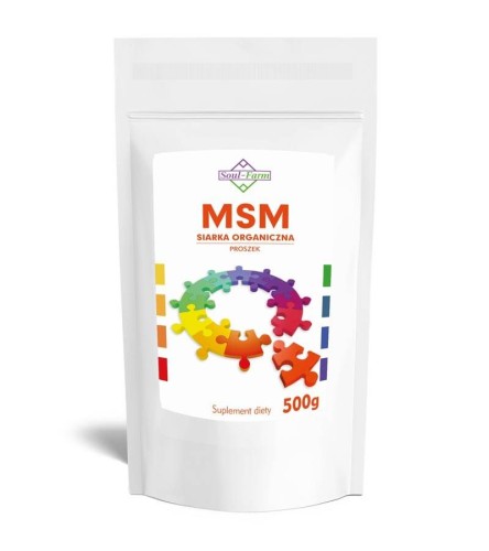 MSM SIARKA ORGANICZNA PROSZEK 500 g (1000 mg) - SOUL FARM #1