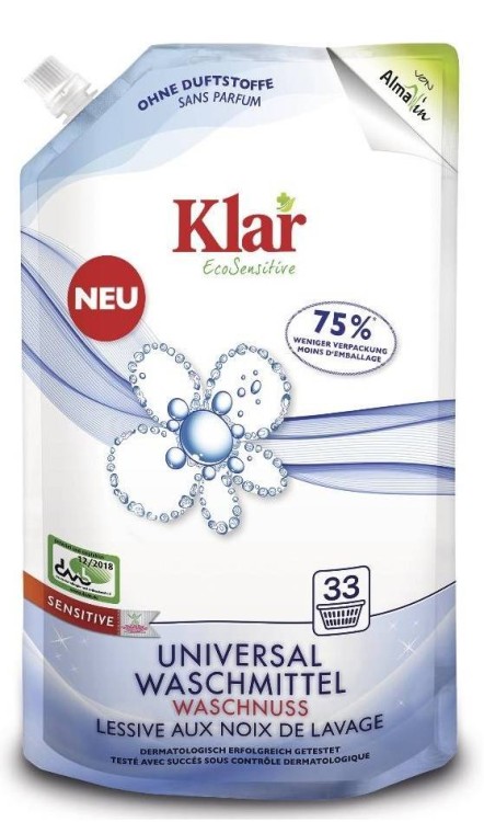 PŁYN DO PRANIA Z ORZECHÓW MYDLANYCH UNIWERSALNY ECO 1,5 L (33 PRANIA) - KLAR #1