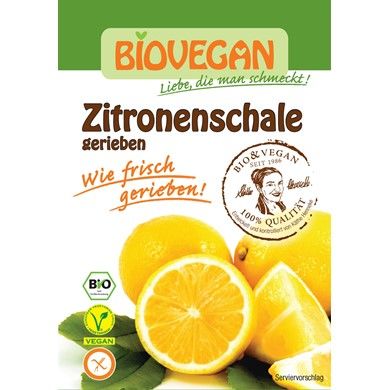 Skórka cytryny suszona sproszkowana bezglutenowa BIO 9g -  Biovegan #1