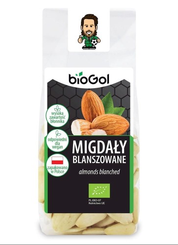 MIGDAŁY BLANSZOWANE BIO 100 g - BIOGOL #1