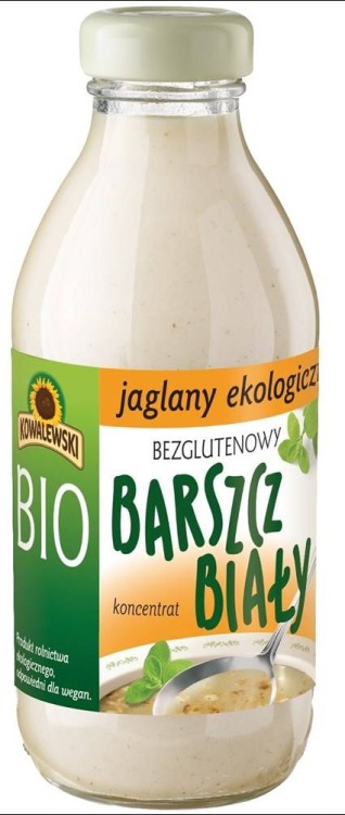 BARSZCZ BIAŁY JAGLANY BEZGLUTENOWY KONCENTRAT BIO 320 ml - KOWALEWSKI #1