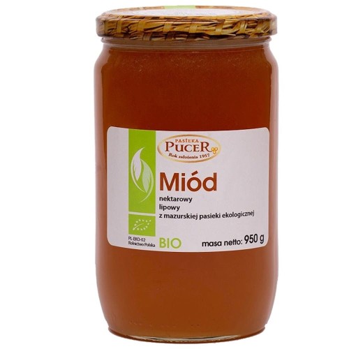 MIÓD NEKTAROWY LIPOWY BIO 950 g - PASIEKA PUCER #1