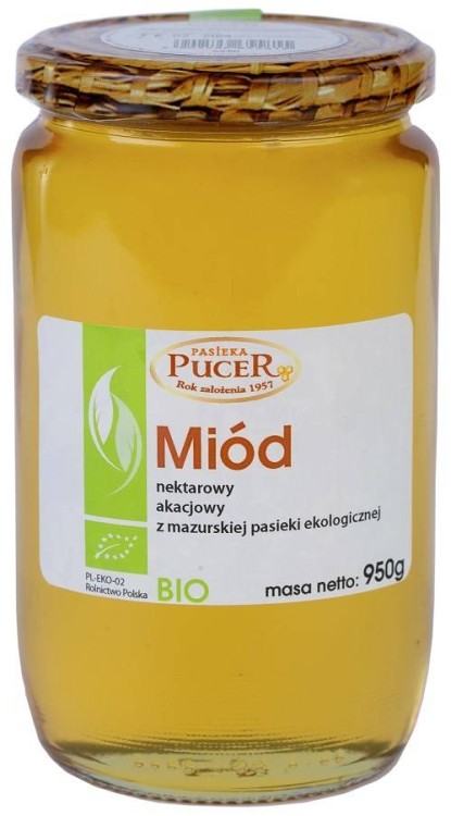 MIÓD NEKTAROWY AKACJOWY  BIO 950 g - PASIEKA PUCER #1