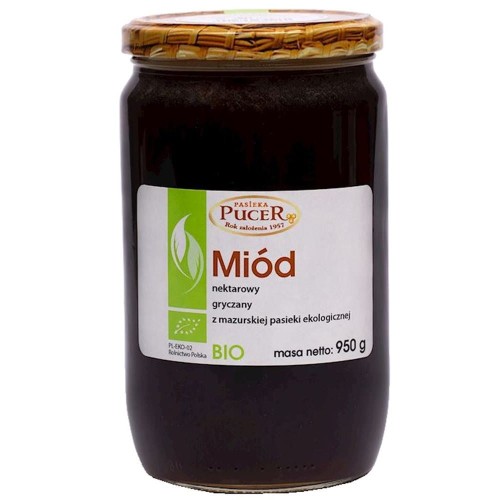 MIÓD NEKTAROWY GRYCZANY BIO 950 g - PASIEKA PUCER #1