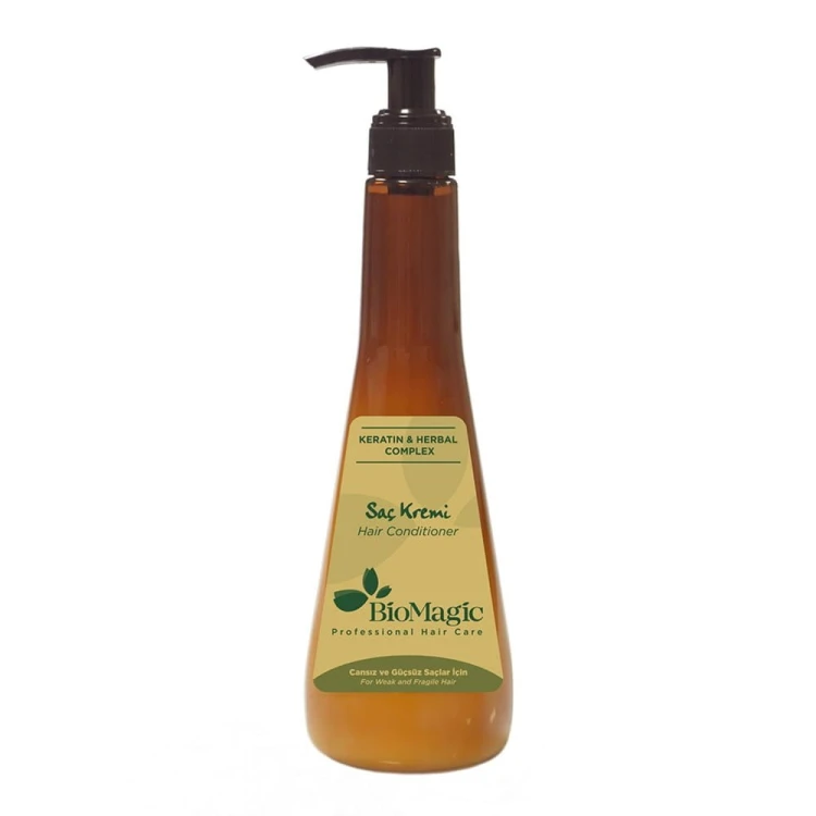 ODŻYWKA DO WŁOSÓW SŁABYCH I ŁAMLIWYCH Z KERATYNĄ 300 ml - BIOMAGIC #1