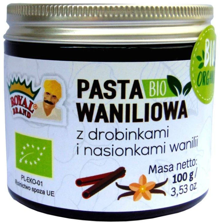 PASTA WANILIOWA BIO 100 g - ROYAL BRAND #1