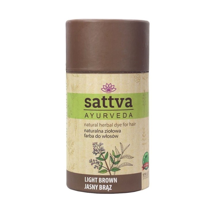 HENNA JASNY BRĄZ ECO 150 g - SATTVA #1