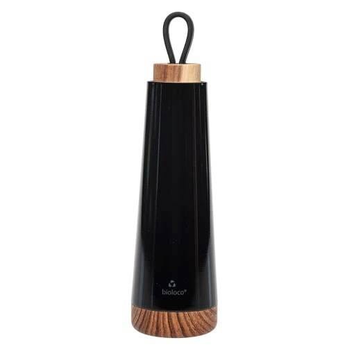BUTELKA TERMICZNA Z SILIKONOWYM UCHWYTEM CZARNA 500 ml - CHIC-MIC #1